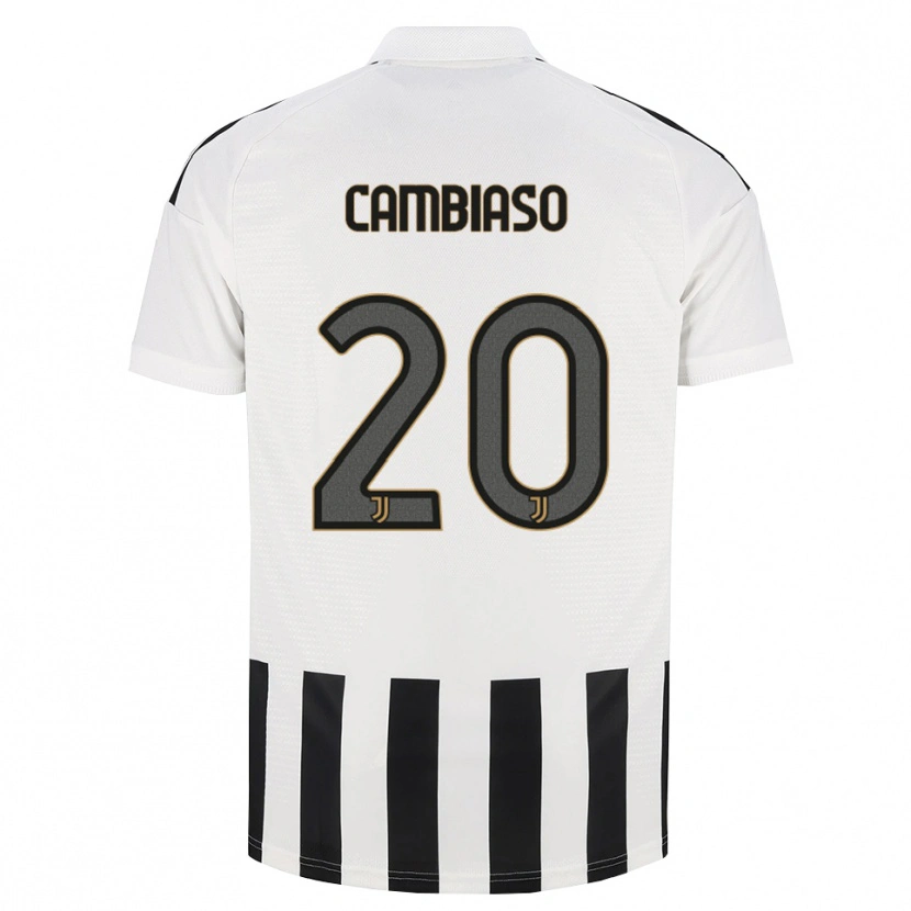 Danxen Kinderen Andrea Cambiaso #20 Zwart Wit Bruin Thuisshirt Thuistenue 2026/27 T-Shirt