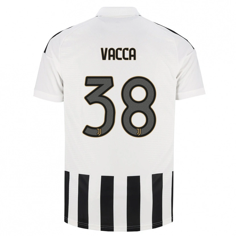 Danxen Kinderen Alessio Vacca #38 Zwart Wit Bruin Thuisshirt Thuistenue 2026/27 T-Shirt