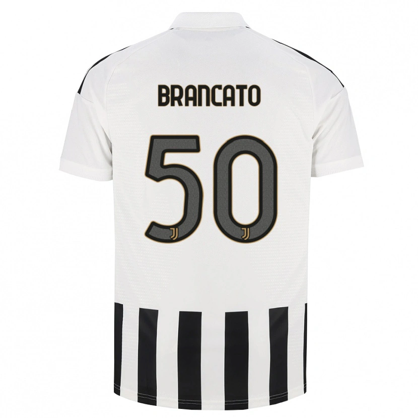 Danxen Kinderen Alessandro Brancato #50 Zwart Wit Bruin Thuisshirt Thuistenue 2026/27 T-Shirt