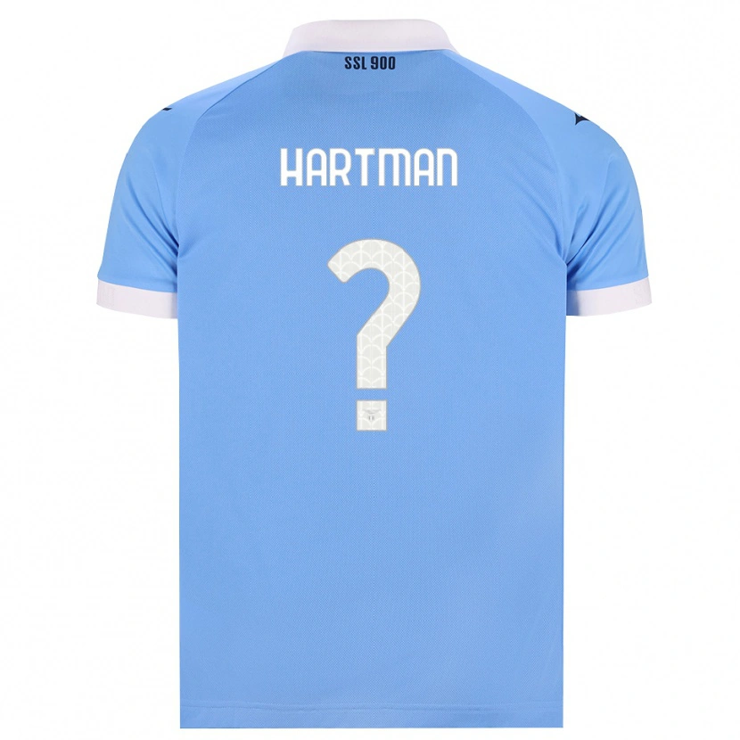 Danxen Kinderen Thomas Hartman #0 Hemelsblauw Zwart Wit Thuisshirt Thuistenue 2026/27 T-Shirt