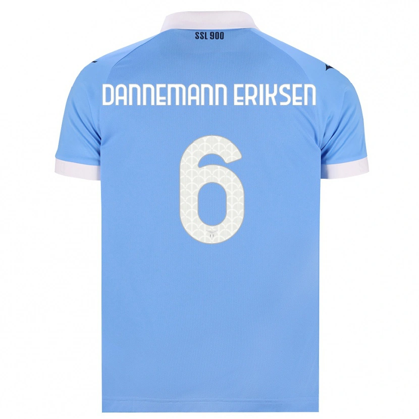 Danxen Kinderen Louise Dannemann Eriksen #6 Hemelsblauw Zwart Wit Thuisshirt Thuistenue 2026/27 T-Shirt