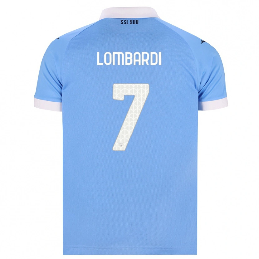 Danxen Kinderen Pierlorenzo Lombardi #7 Hemelsblauw Zwart Wit Thuisshirt Thuistenue 2026/27 T-Shirt