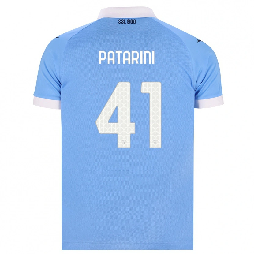 Danxen Kinderen Riccardo Patarini #41 Hemelsblauw Zwart Wit Thuisshirt Thuistenue 2026/27 T-Shirt