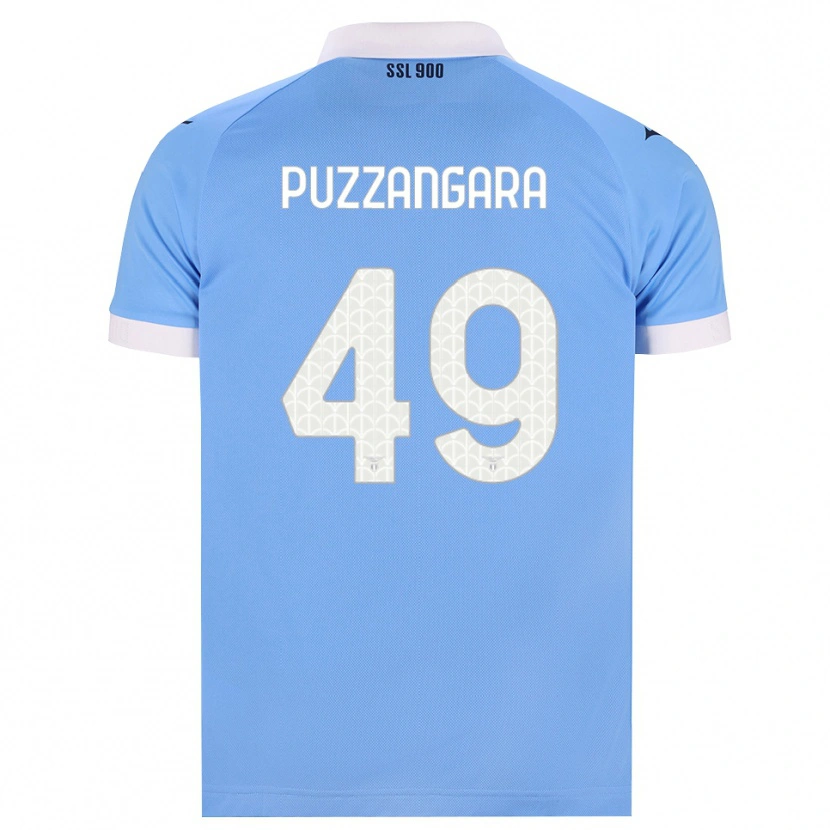 Danxen Kinderen Angelo Antonio Puzzangara #49 Hemelsblauw Zwart Wit Thuisshirt Thuistenue 2026/27 T-Shirt