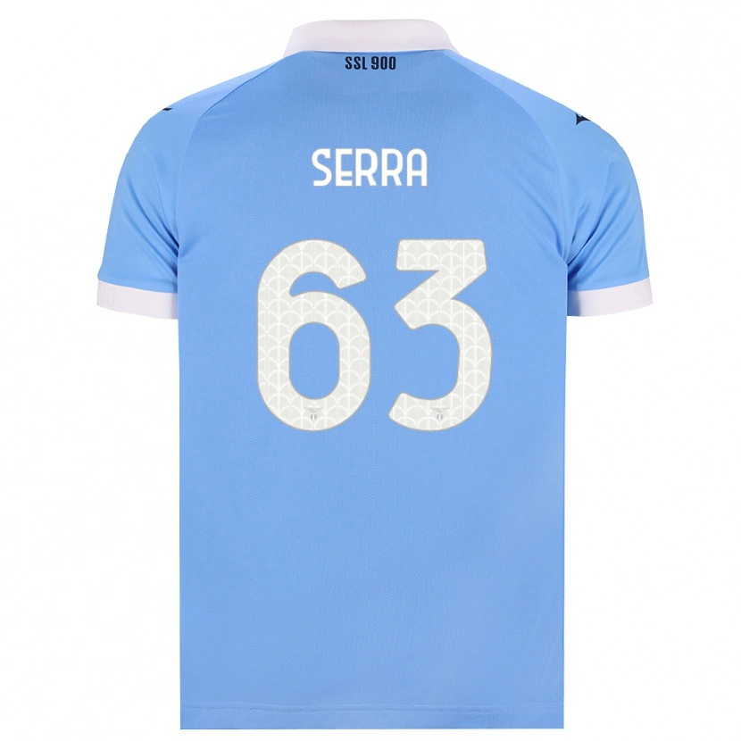 Danxen Kinderen Federico Serra #63 Hemelsblauw Zwart Wit Thuisshirt Thuistenue 2026/27 T-Shirt