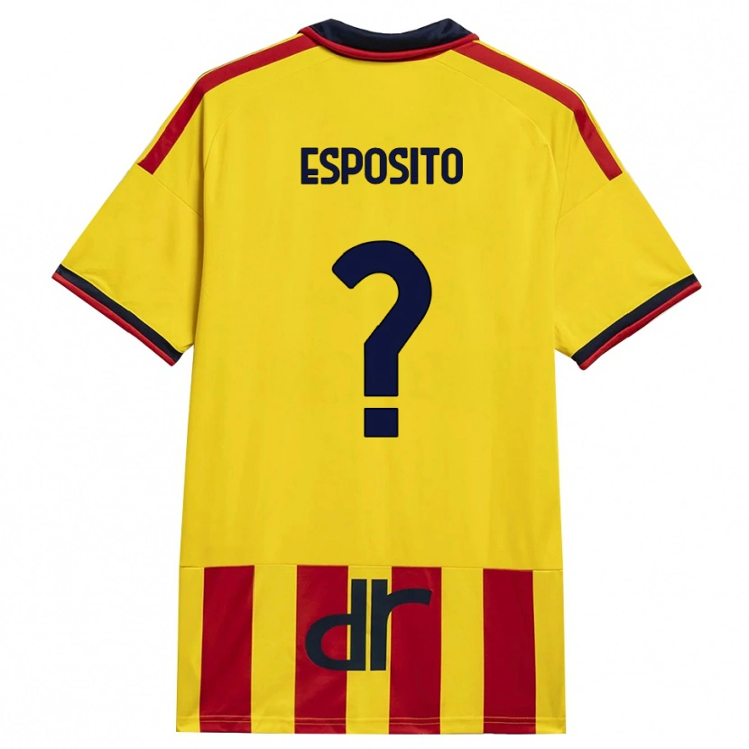 Danxen Kinderen Sebastian Esposito #0 Geel Rood Thuisshirt Thuistenue 2026/27 T-Shirt