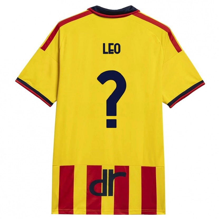 Danxen Kinderen Giulio Leo #0 Geel Rood Thuisshirt Thuistenue 2026/27 T-Shirt