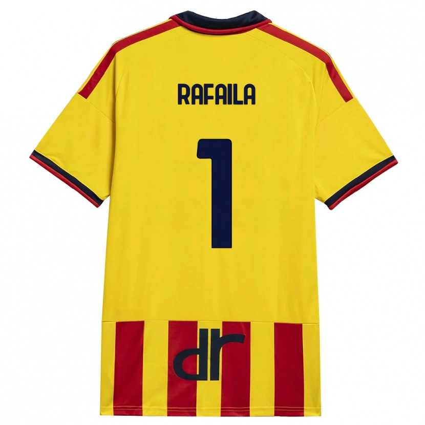Danxen Kinderen Vlad Răfăilă #1 Geel Rood Thuisshirt Thuistenue 2026/27 T-Shirt
