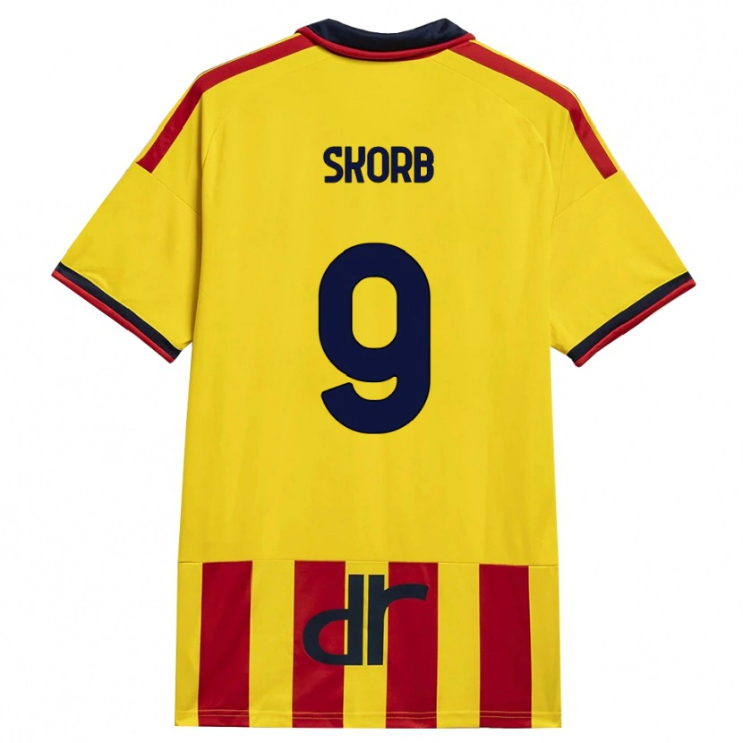 Danxen Kinderen Filip Skorb #9 Geel Rood Thuisshirt Thuistenue 2026/27 T-Shirt