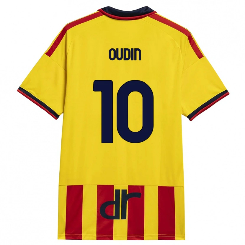 Danxen Kinderen Rémi Oudin #10 Geel Rood Thuisshirt Thuistenue 2026/27 T-Shirt