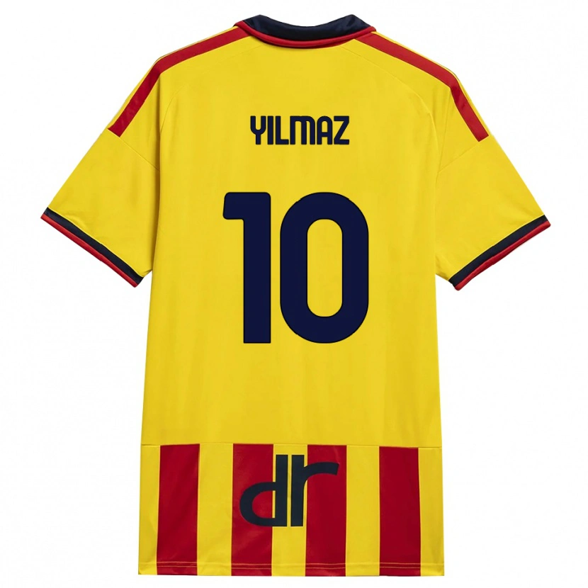 Danxen Kinderen Enes Yilmaz #10 Geel Rood Thuisshirt Thuistenue 2026/27 T-Shirt