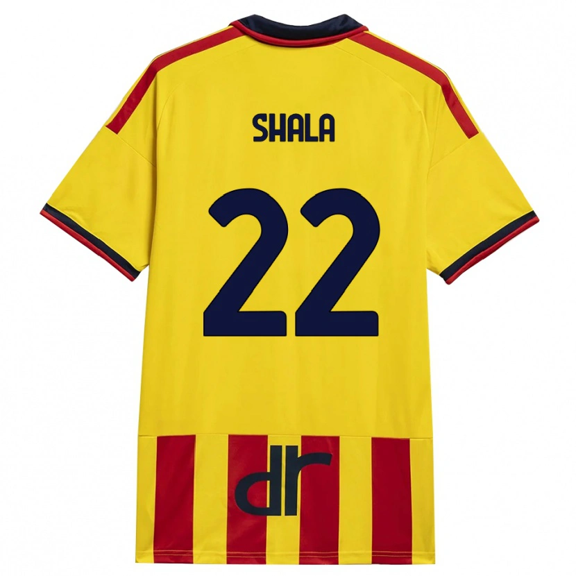 Danxen Kinderen Erlis Shala #22 Geel Rood Thuisshirt Thuistenue 2026/27 T-Shirt