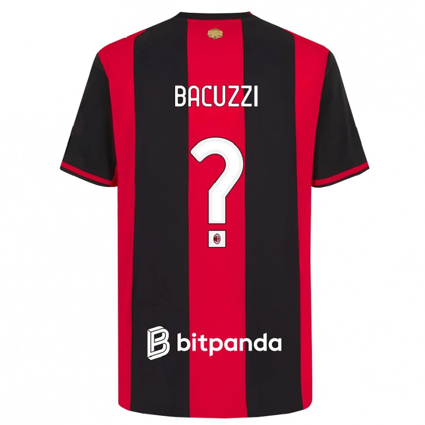 Danxen Kinderen Christian Bacuzzi #0 Rood Zwart Wit Thuisshirt Thuistenue 2026/27 T-Shirt