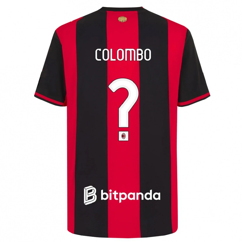 Danxen Kinderen Tommaso Colombo #0 Rood Zwart Wit Thuisshirt Thuistenue 2026/27 T-Shirt