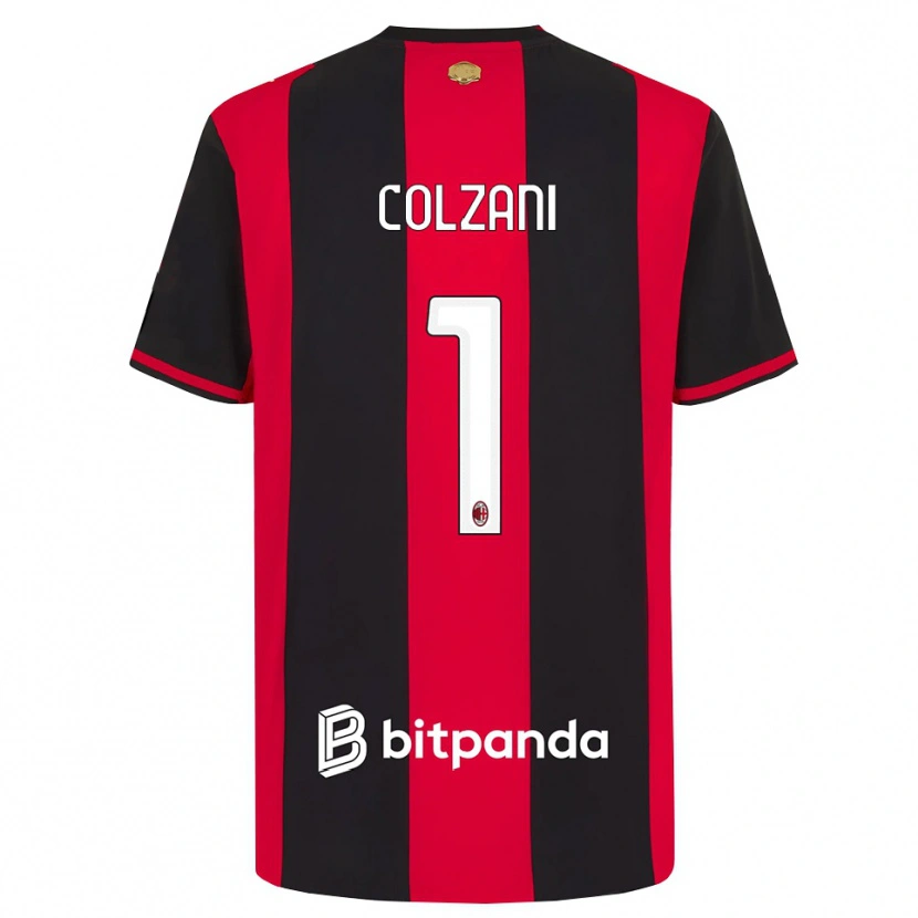 Danxen Kinderen Edoardo Colzani #1 Rood Zwart Wit Thuisshirt Thuistenue 2026/27 T-Shirt