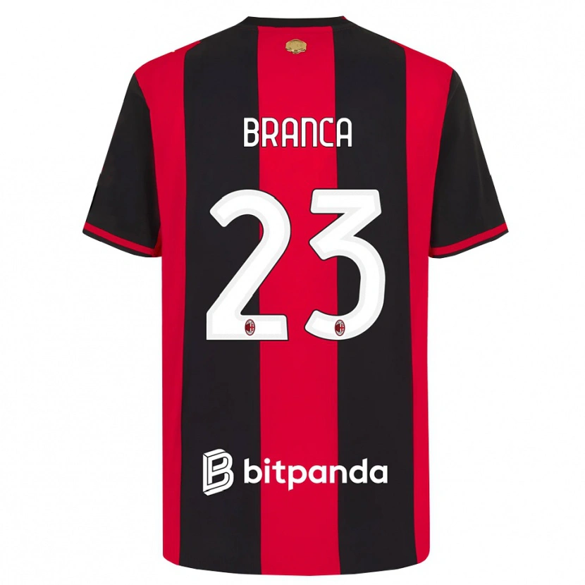 Danxen Kinderen Simone Branca #23 Rood Zwart Wit Thuisshirt Thuistenue 2026/27 T-Shirt