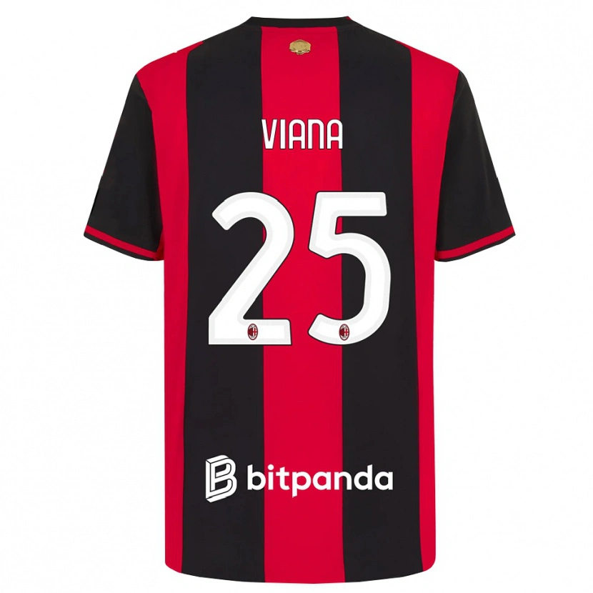 Danxen Kinderen Viana Seedorf #25 Rood Zwart Wit Thuisshirt Thuistenue 2026/27 T-Shirt