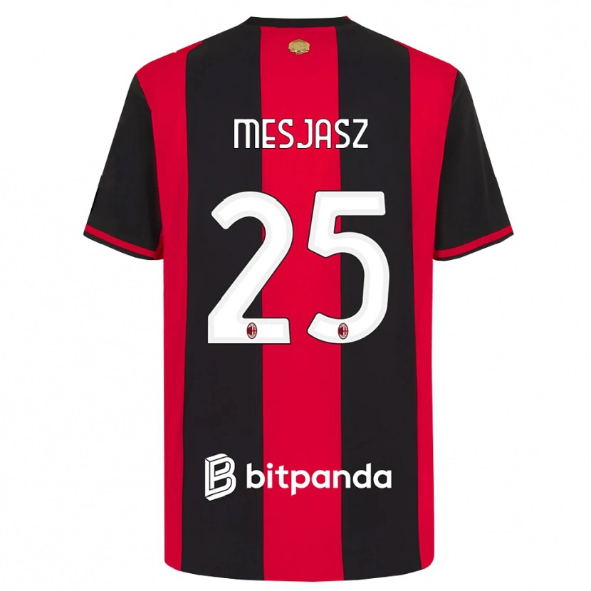 Danxen Kinderen Malgorzata Mesjasz #25 Rood Zwart Wit Thuisshirt Thuistenue 2026/27 T-Shirt