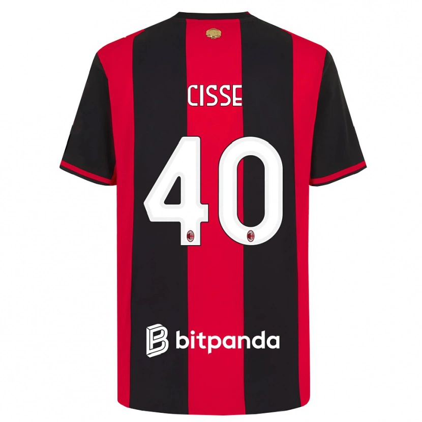 Danxen Kinderen El Hadji Malick Cissé #40 Rood Zwart Wit Thuisshirt Thuistenue 2026/27 T-Shirt