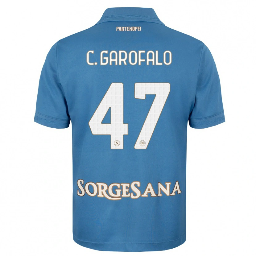 Danxen Kinderen Christian Garofalo #47 Haze Blauw Wit Thuisshirt Thuistenue 2026/27 T-Shirt