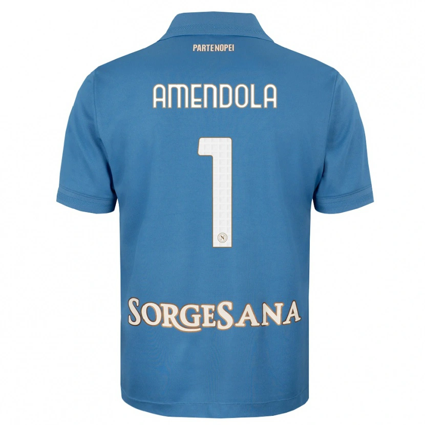 Danxen Kinderen Antonio Amendola #1 Haze Blauw Wit Thuisshirt Thuistenue 2026/27 T-Shirt