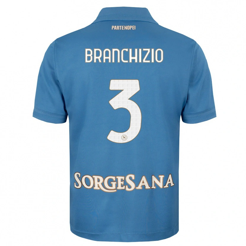 Danxen Kinderen Agostino Branchizio #3 Haze Blauw Wit Thuisshirt Thuistenue 2026/27 T-Shirt