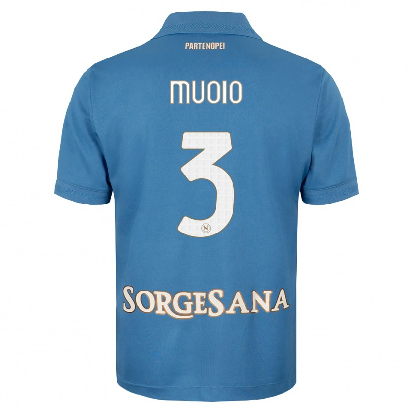 Danxen Kinderen Gabriele Muoio #3 Haze Blauw Wit Thuisshirt Thuistenue 2026/27 T-Shirt