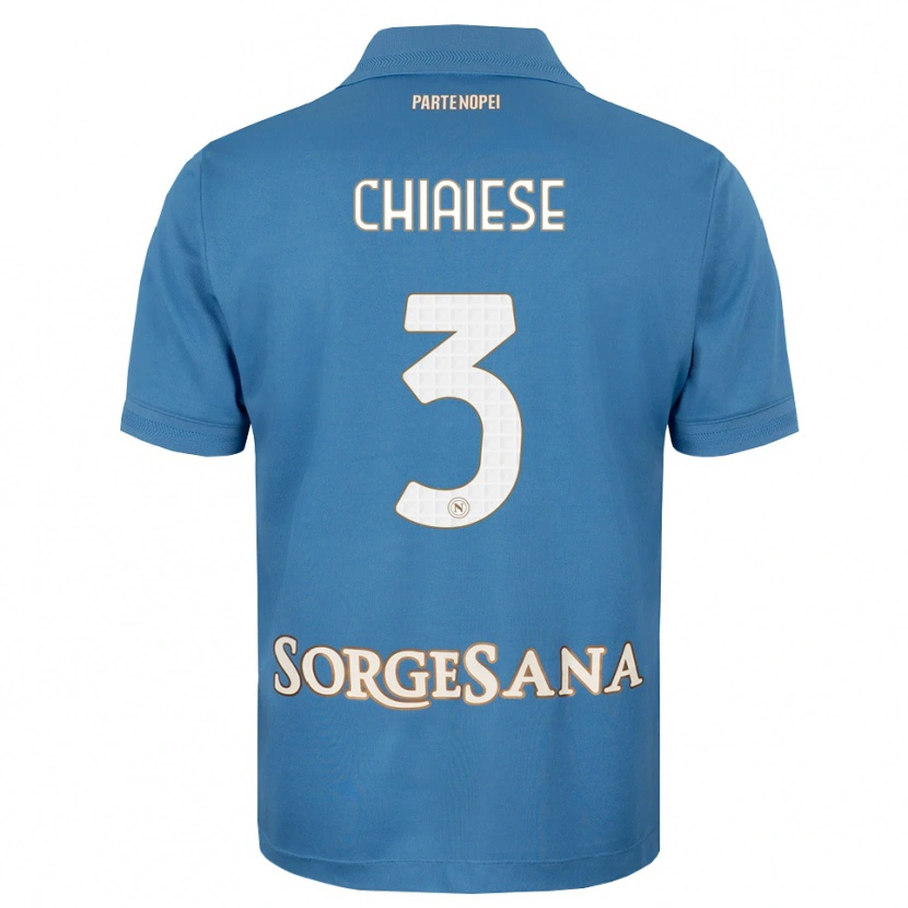 Danxen Kinderen Riccardo Chiaiese #3 Haze Blauw Wit Thuisshirt Thuistenue 2026/27 T-Shirt