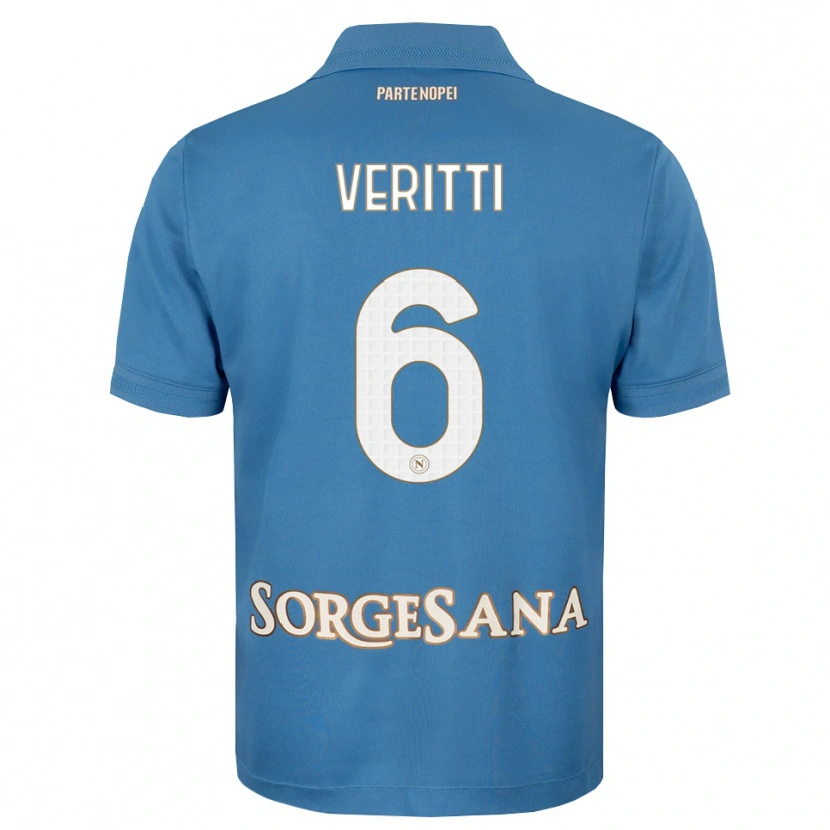 Danxen Kinderen Federica Veritti #6 Haze Blauw Wit Thuisshirt Thuistenue 2026/27 T-Shirt