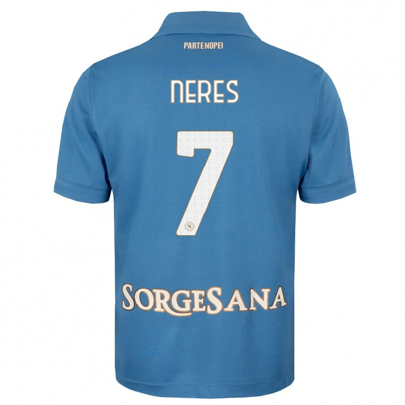 Danxen Kinderen David Neres #7 Haze Blauw Wit Thuisshirt Thuistenue 2026/27 T-Shirt