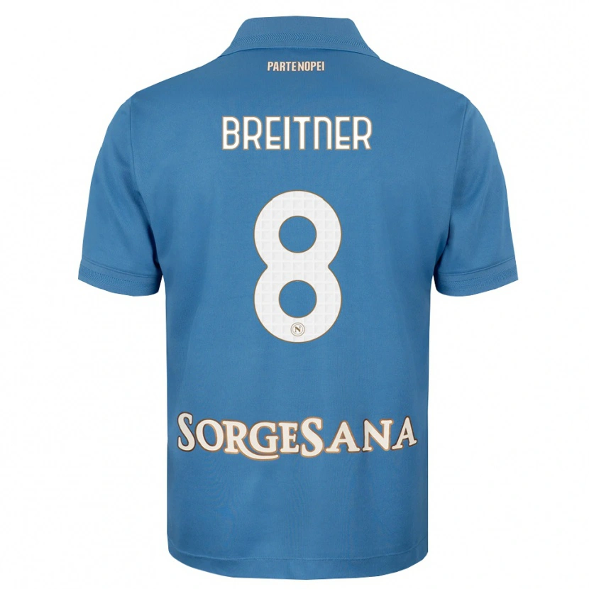 Danxen Kinderen Stephanie Breitner #8 Haze Blauw Wit Thuisshirt Thuistenue 2026/27 T-Shirt