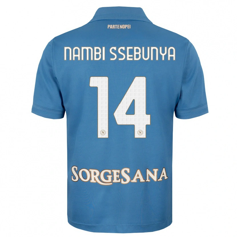 Danxen Kinderen Violah Nambi Ssebunya #14 Haze Blauw Wit Thuisshirt Thuistenue 2026/27 T-Shirt