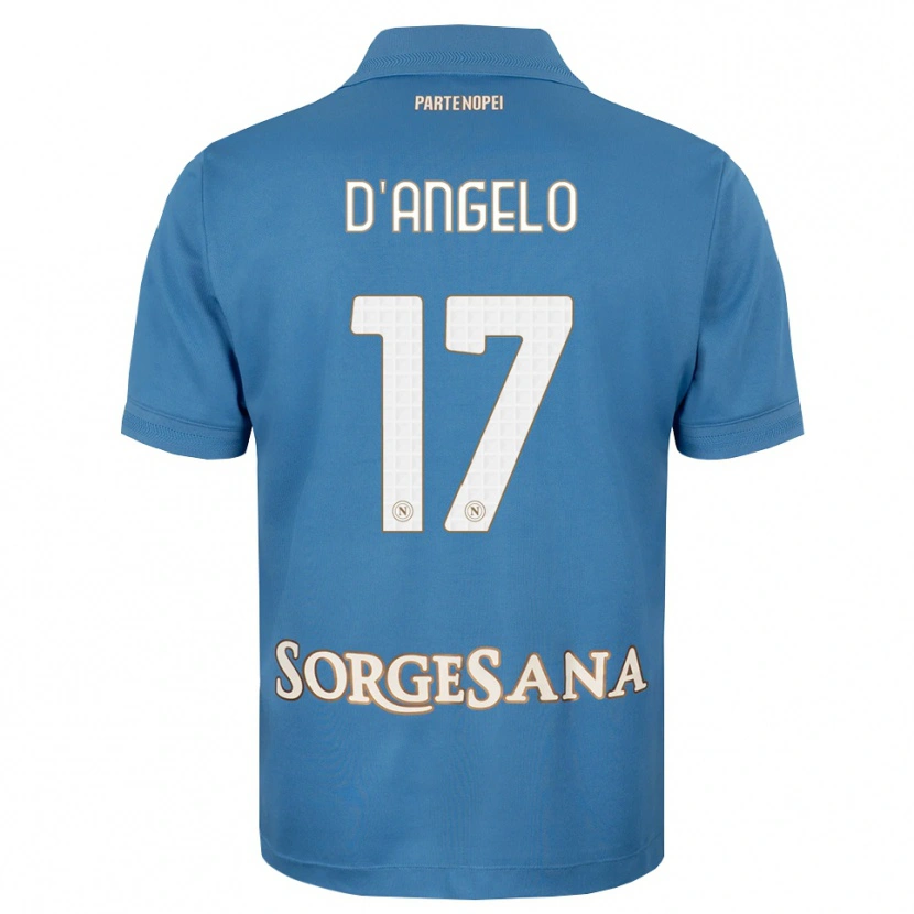 Danxen Kinderen Giuseppe D'angelo #17 Haze Blauw Wit Thuisshirt Thuistenue 2026/27 T-Shirt