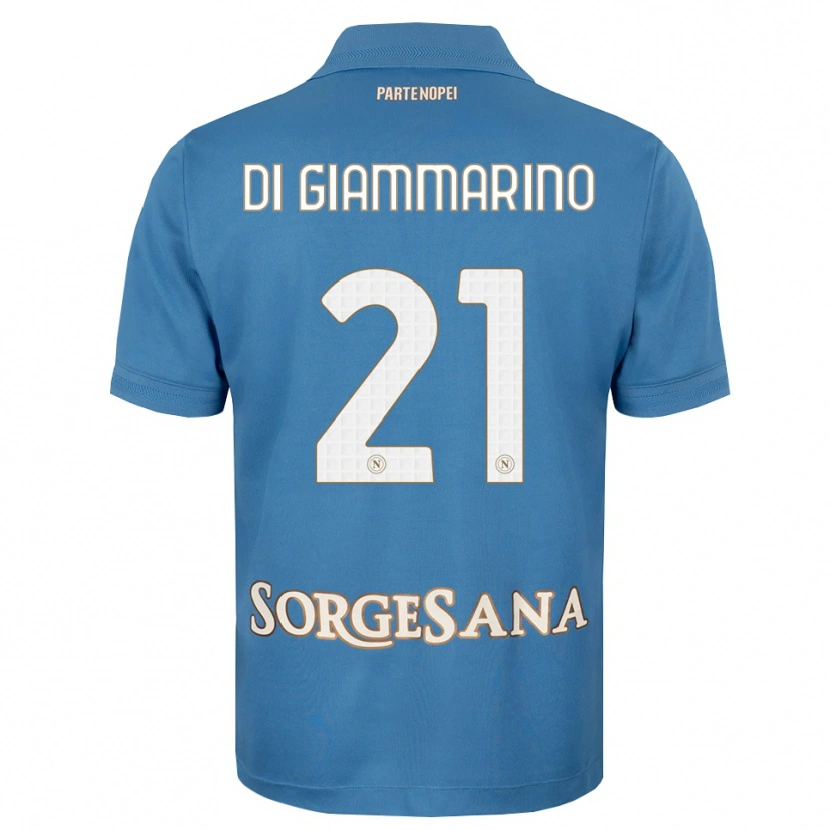 Danxen Kinderen Virginia Di Giammarino #21 Haze Blauw Wit Thuisshirt Thuistenue 2026/27 T-Shirt