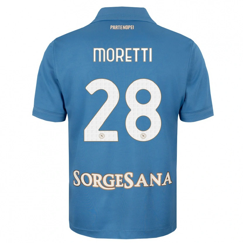 Danxen Kinderen Ginevra Moretti #28 Haze Blauw Wit Thuisshirt Thuistenue 2026/27 T-Shirt