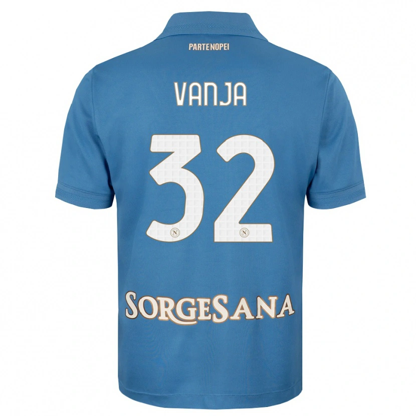 Danxen Kinderen Vanja Milinković-Savić #32 Haze Blauw Wit Thuisshirt Thuistenue 2026/27 T-Shirt