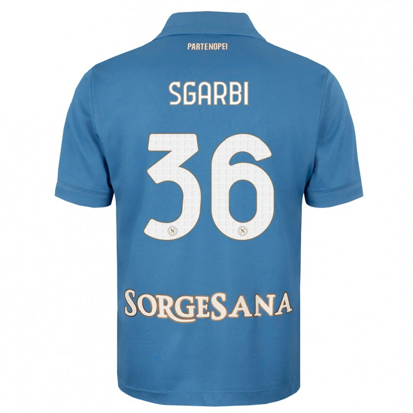 Danxen Kinderen Lorenzo Sgarbi #36 Haze Blauw Wit Thuisshirt Thuistenue 2026/27 T-Shirt