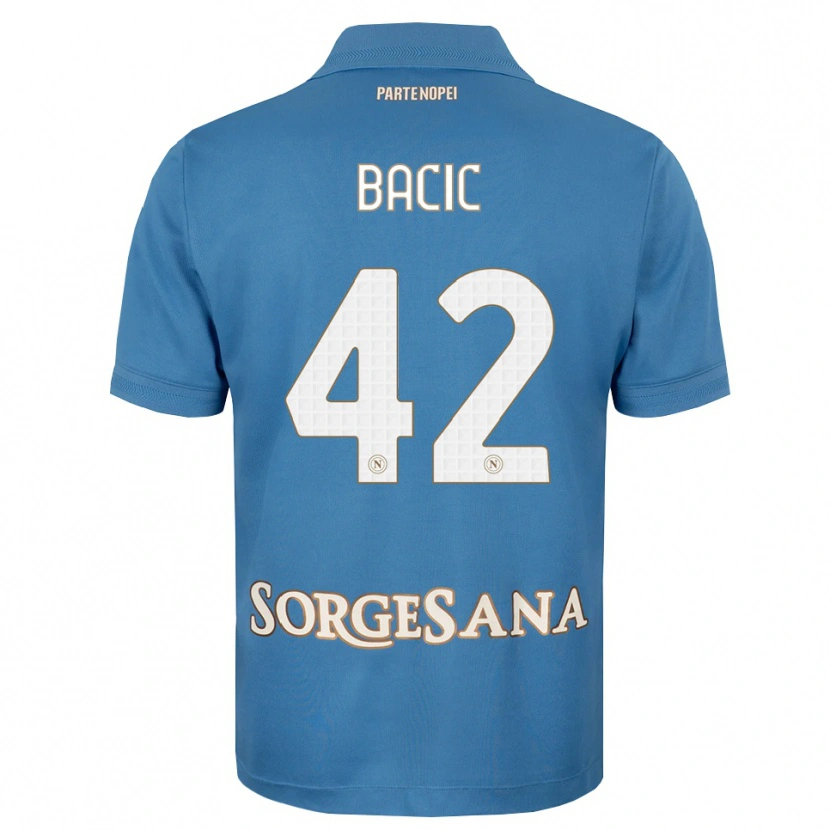 Danxen Kinderen Doris Bačić #42 Haze Blauw Wit Thuisshirt Thuistenue 2026/27 T-Shirt