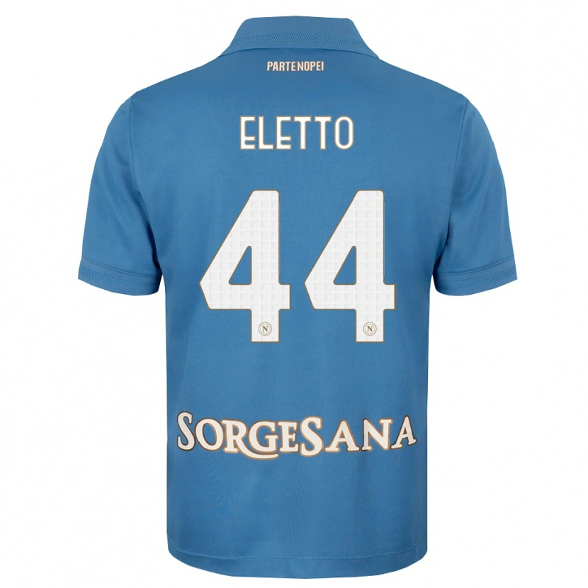 Danxen Kinderen Francesco Eletto #44 Haze Blauw Wit Thuisshirt Thuistenue 2026/27 T-Shirt