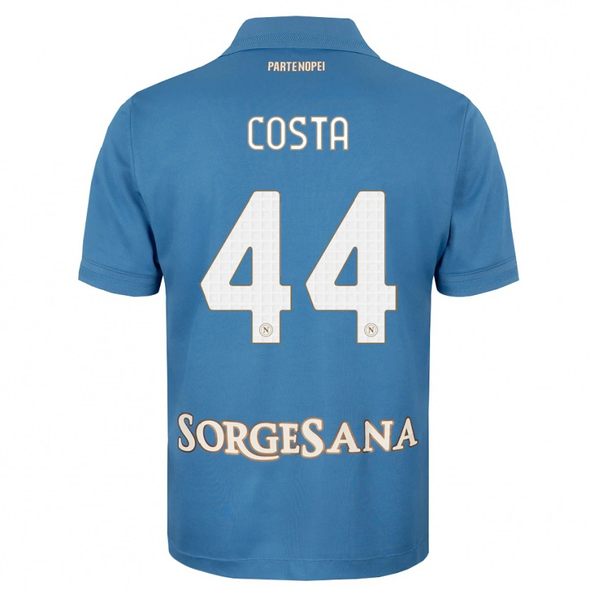 Danxen Kinderen Filippo Costa #44 Haze Blauw Wit Thuisshirt Thuistenue 2026/27 T-Shirt