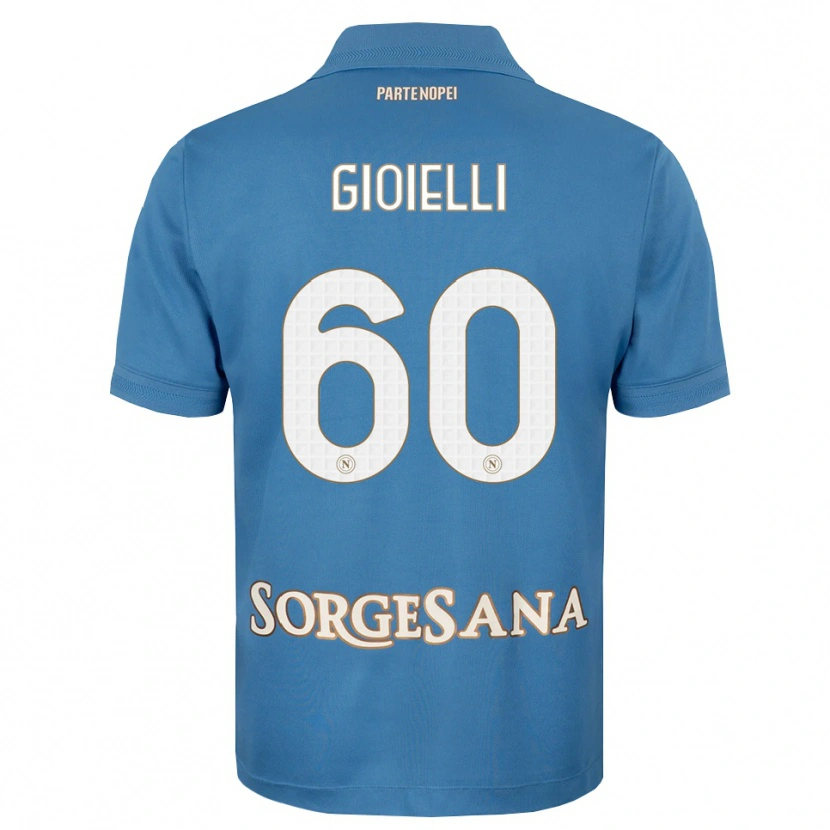Danxen Kinderen Francesco Gioielli #60 Haze Blauw Wit Thuisshirt Thuistenue 2026/27 T-Shirt
