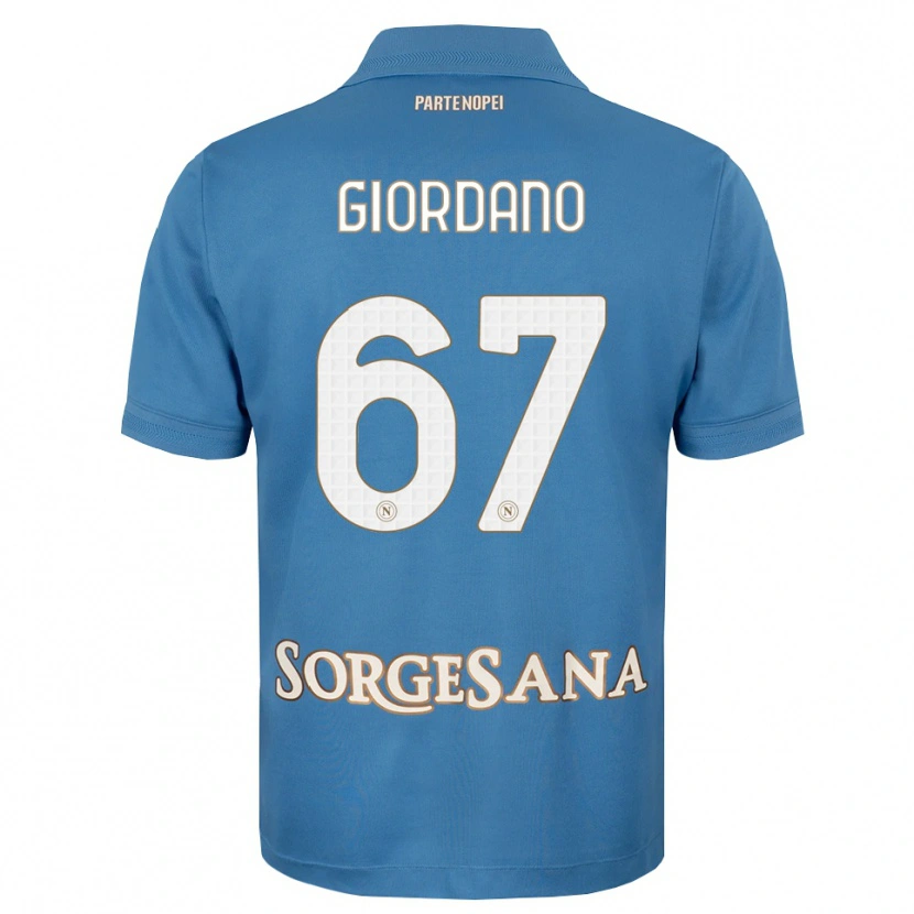 Danxen Kinderen Michela Giordano #67 Haze Blauw Wit Thuisshirt Thuistenue 2026/27 T-Shirt