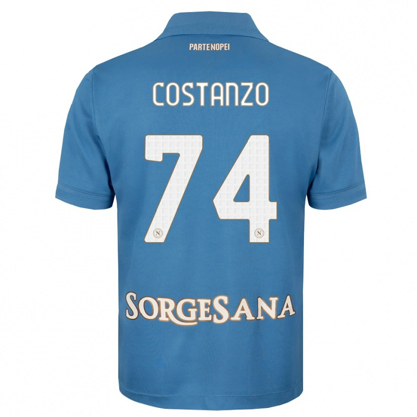Danxen Kinderen Davide Costanzo #74 Haze Blauw Wit Thuisshirt Thuistenue 2026/27 T-Shirt