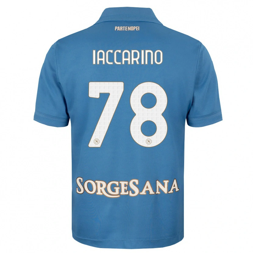 Danxen Kinderen Gennaro Iaccarino #78 Haze Blauw Wit Thuisshirt Thuistenue 2026/27 T-Shirt