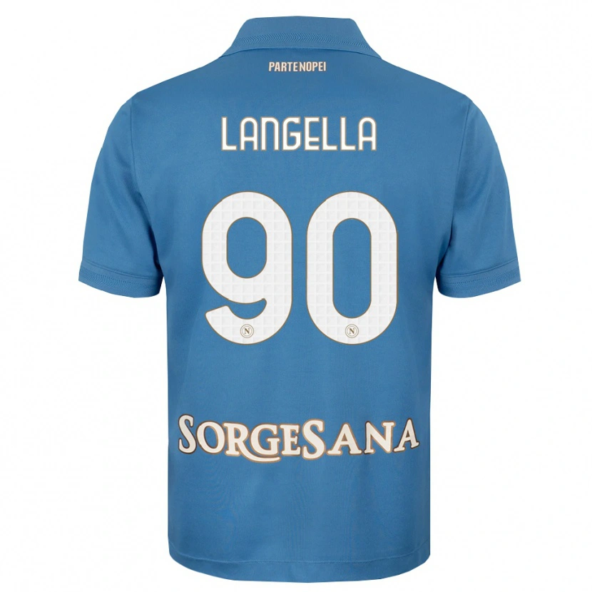 Danxen Kinderen Gabriella Langella #90 Haze Blauw Wit Thuisshirt Thuistenue 2026/27 T-Shirt
