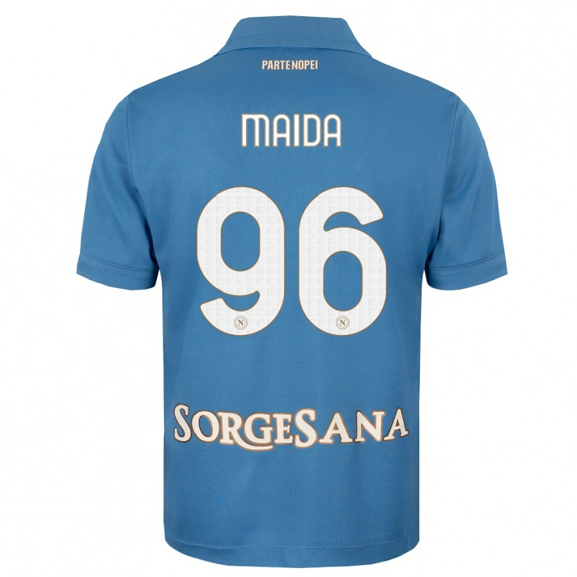 Danxen Kinderen Giuseppe Maida #96 Haze Blauw Wit Thuisshirt Thuistenue 2026/27 T-Shirt