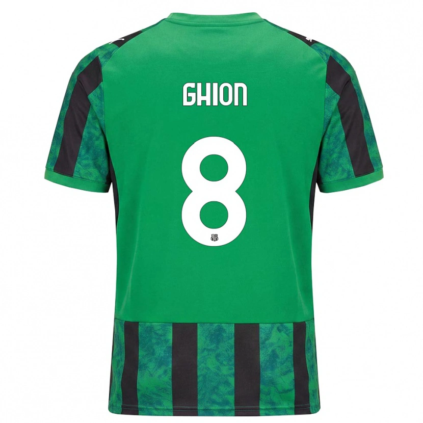 Danxen Kinderen Andrea Ghion #8 Groen Zwart Wit Thuisshirt Thuistenue 2026/27 T-Shirt