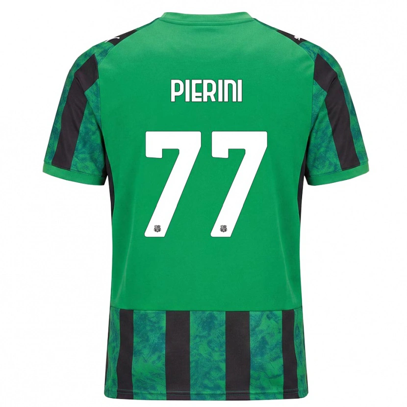 Danxen Kinderen Nicholas Pierini #77 Groen Zwart Wit Thuisshirt Thuistenue 2026/27 T-Shirt