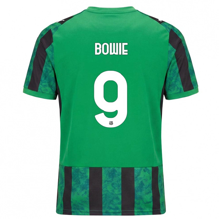 Danxen Kinderen Kieron Bowie #9 Groen Zwart Wit Thuisshirt Thuistenue 2026/27 T-Shirt