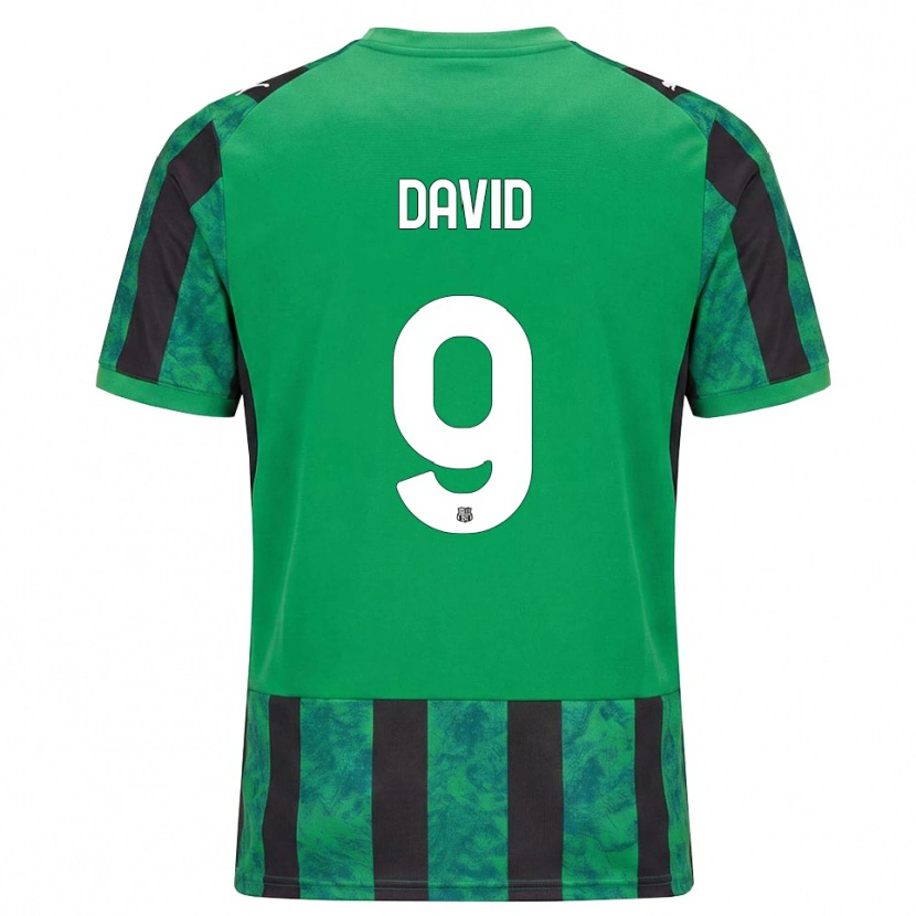 Danxen Kinderen Mario David #9 Groen Zwart Wit Thuisshirt Thuistenue 2026/27 T-Shirt